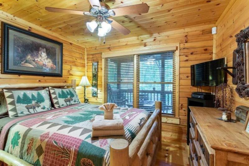 Vila Mountain Spirit Cabin - Fireplace And Hot Tub Blue Ridge Exteriér fotografie